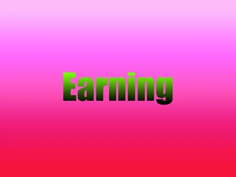 Earning text, with gradient background イラスト素材