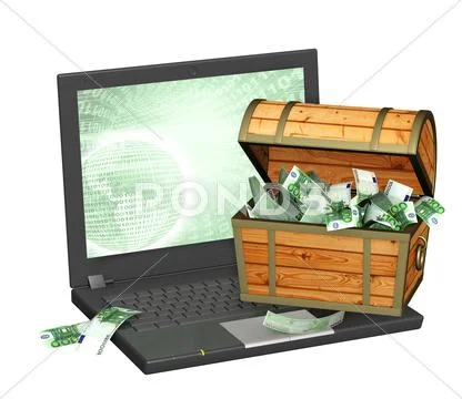 Earnings in the Internet Stock Illustration