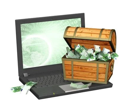 Earnings in the Internet Stock Illustration