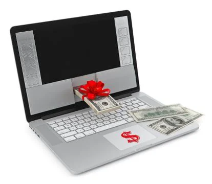 Earnings in the Internet Stock Illustration