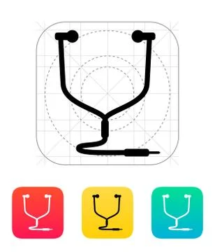 Earphones icon Stock-Illustration