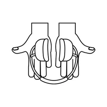 Earphones industrial security イラスト素材