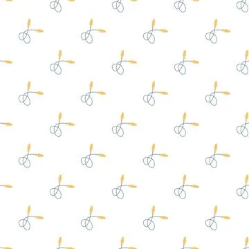 Earplugs hearing protection seamless pattern creating safety background Stock Illustration