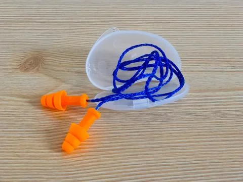 Earplugs Foto stock