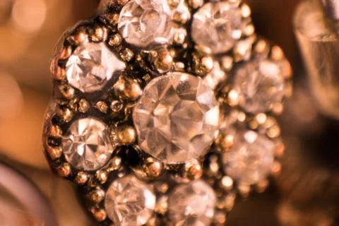 Earring in the close Stock Photos