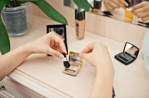 Earrings in a box. Stock Photos