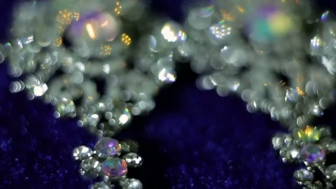 Earrings of the bride. in motion. Stock Footage 75073560