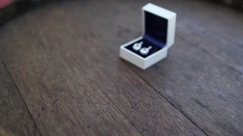 Earrings close-up Stock Footage 72120424