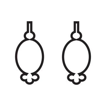 Earrings Stock Illustration