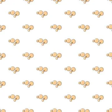 Earrings pattern seamless Stock Illustration