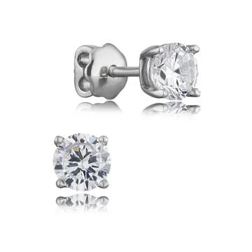 Earrings on a white background Stock Photos