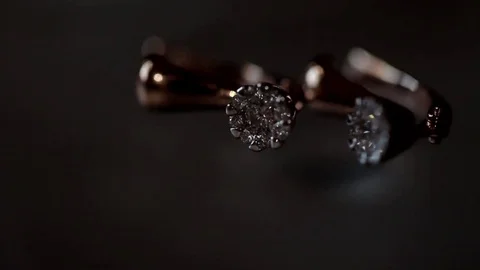 Earrings1 Video stock 80410735