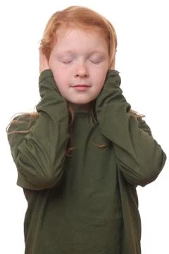 Ears covered Stock Photos