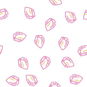 Ears food vector seamless pattern Stock Illustration