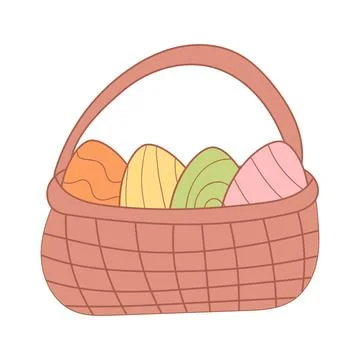 Ears hare rabbit easter eggs hunting holiday Illustrazione stock