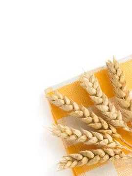 Ears of wheat on white Stock Photos