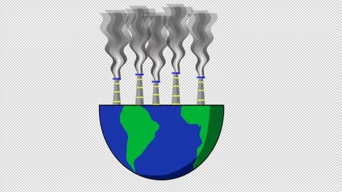 Eart and pollution 1 Stock Footage 306848627