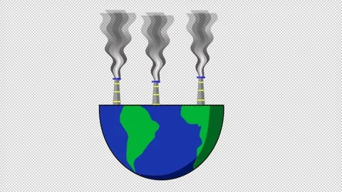 Eart and pollution 2 Stock Footage 306848499