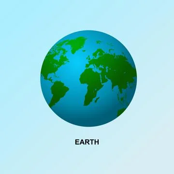 Earth 3d design vector AD233 Stock Illustration