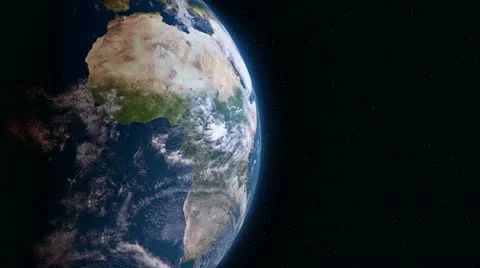 Earth 3d view from space. Africa. Stock Footage