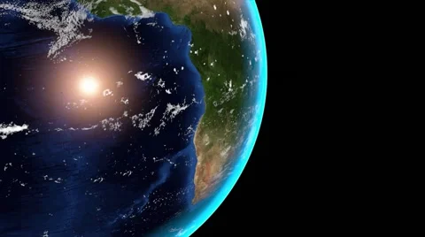 Earth 3D Zoom in from Space Stock Footage 46771397
