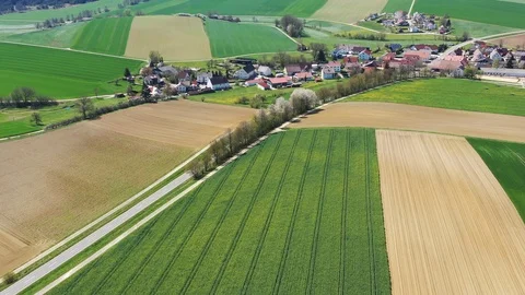 The earth from above a field Stock Footage 114653687