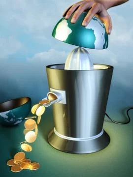 Earth abuse Stock Illustration