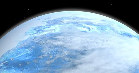 Earth in the age of ice Stock Footage 128954351