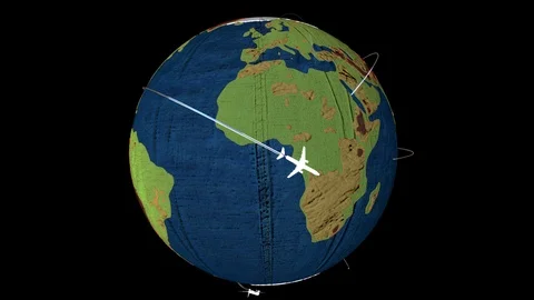 Earth Airlines Stock Footage 107759457