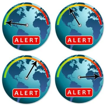 Earth alert Stock Illustration
