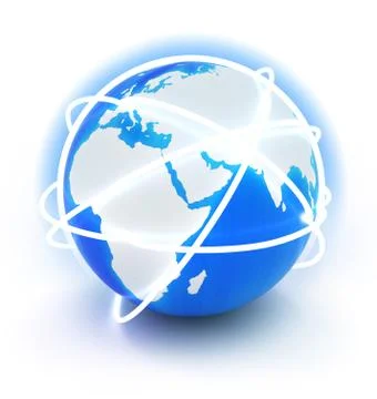 Earth and communication Stock Illustration