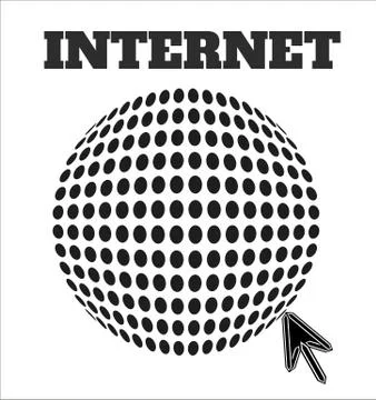 Earth and cursor 库存插图