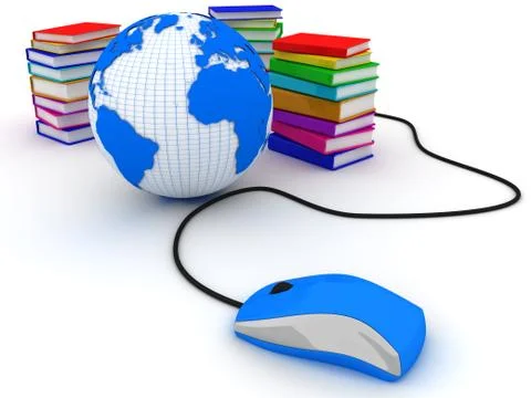 Earth and distance learning Stock Illustration