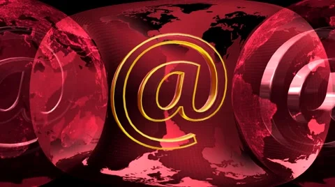 Earth and email Stock Footage 56645252