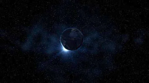 Earth and galaxy. Elements of this image furnished by NASA. Stock Photos