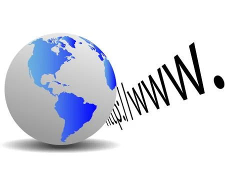 Earth and http Stock-Illustration