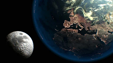 Earth and Moon animation 스톡 동영상 90453502
