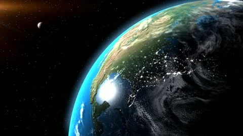 Earth and Moon 스톡 동영상 21732209
