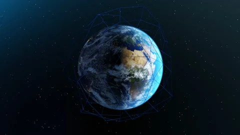 Earth and Network visualization Stock Footage 169815105