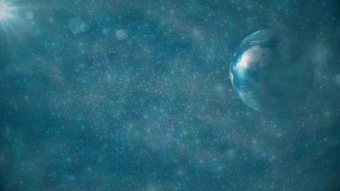 Earth and Sun Stock Footage 80313572