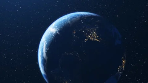 The earth and USA from space seen from space Stock Footage 242002425
