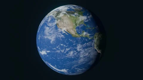 Earth animation on the black background Stock Footage 270419876