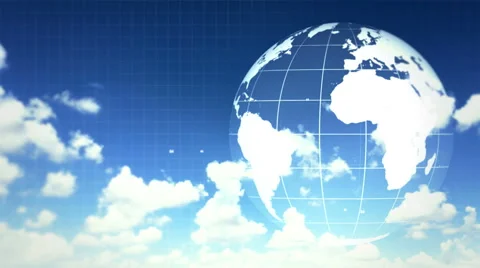 Earth animation Cloud background 20 | Stock Video | Pond5