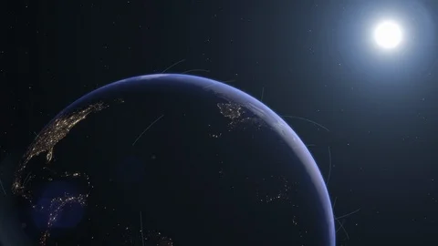 Earth Animation with Connected lines 스톡 동영상 104404382