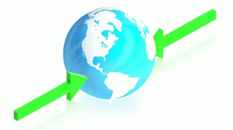 Earth arrow 2 Stock Footage