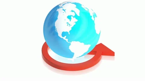 Earth arrow 3 Stock Footage 11480144