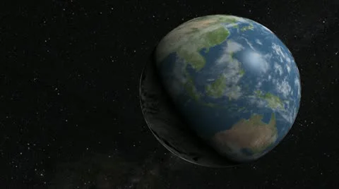 Earth Asteroid Video stock 21299879