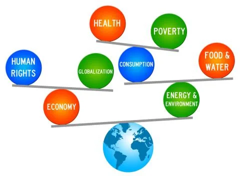 Earth balance Stock Illustration