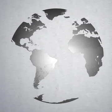 Earth black background Stock Illustration