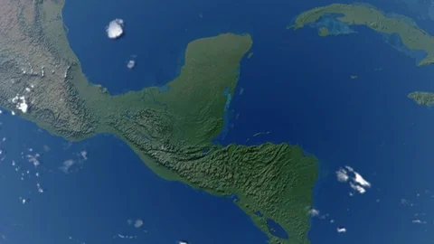 Earth with borders of Belize Stock Footage 102342469